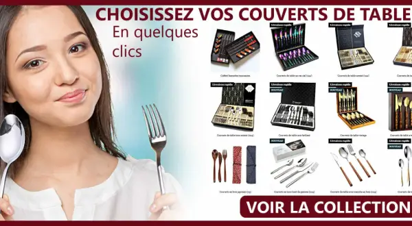 Une jeune femme tient une cuillère à table, un accessoire essentiel pour tout repas. Découvrez notre sélection de couverts de table.
