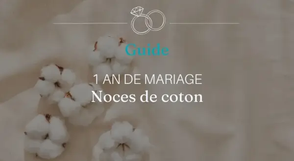 Guide pour 1 an de mariage : noces de coton. Des boules de coton douces sur un fond texturé rappellent la douceur de cette première année.