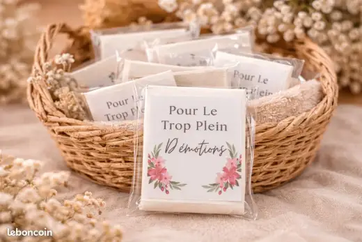 Mouchoirs de mariage - L'élégance pour vos larmes de joie