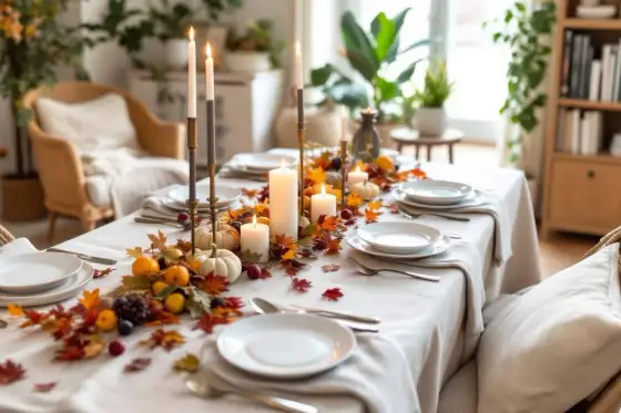 Décorer une nappe blanche - L'élégance sans surcharge