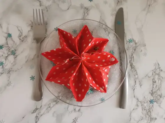 Pliage de serviette de Noël - idées faciles et élégantes